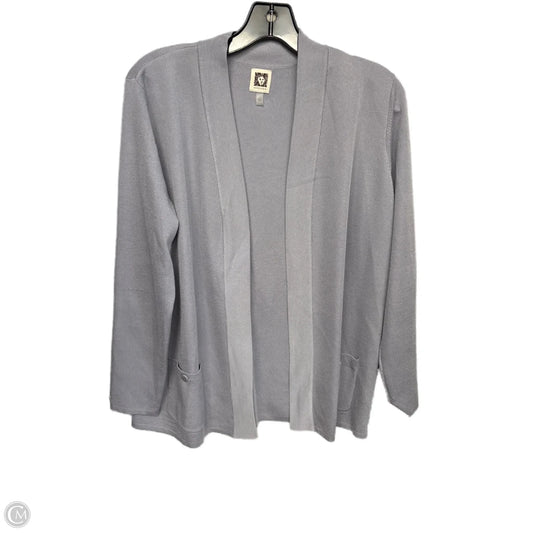 Cardigan By Anne Klein In Purple, Size: L