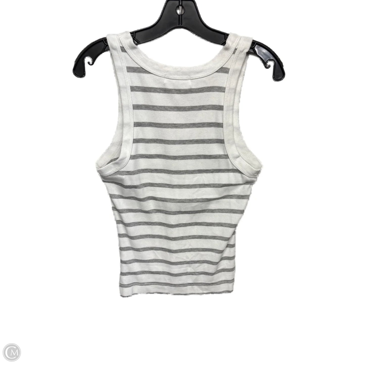 Top Sleeveless Basic By Michael Stars In Grey & White, Size: S
