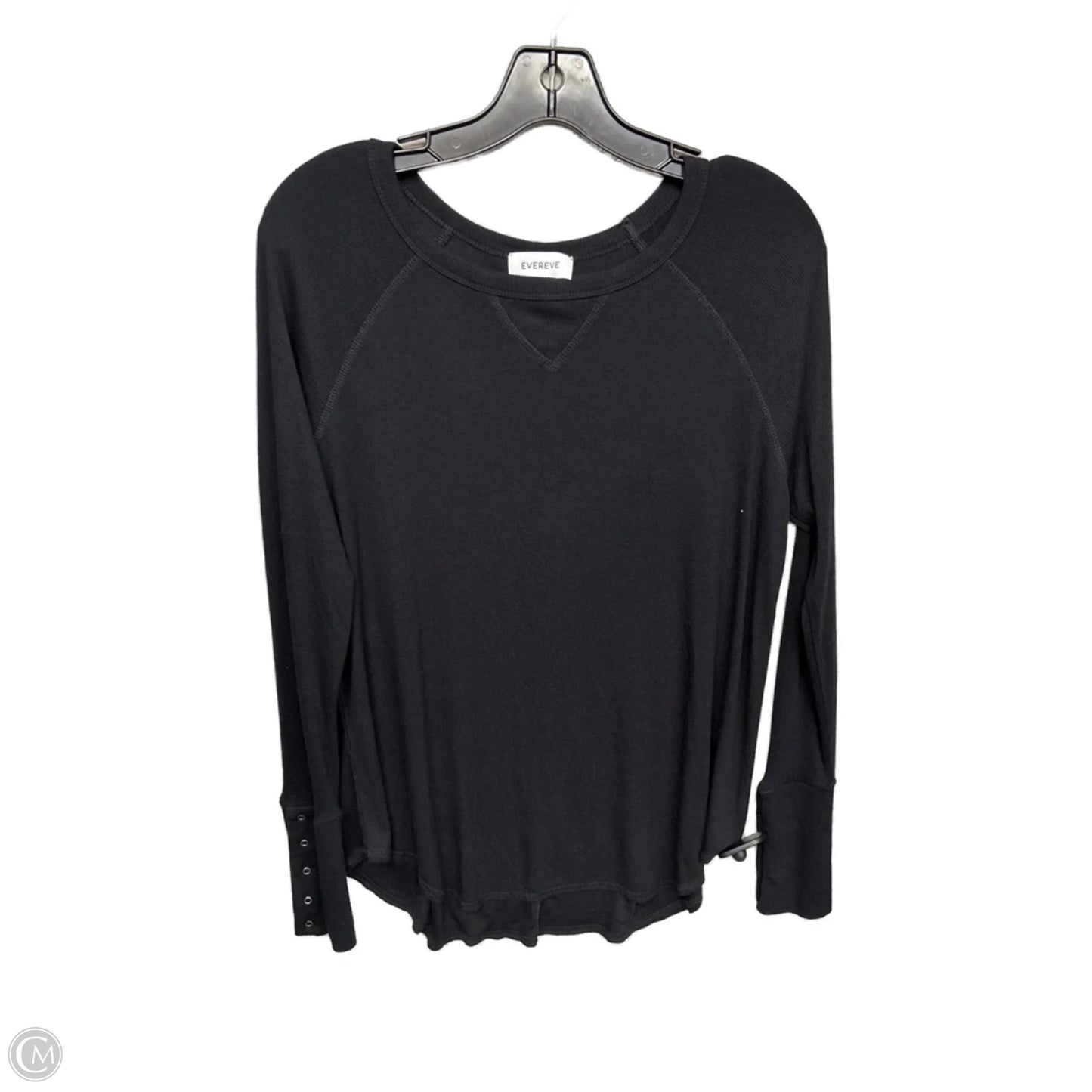 Top Long Sleeve Basic By Evereve In Black, Size: S
