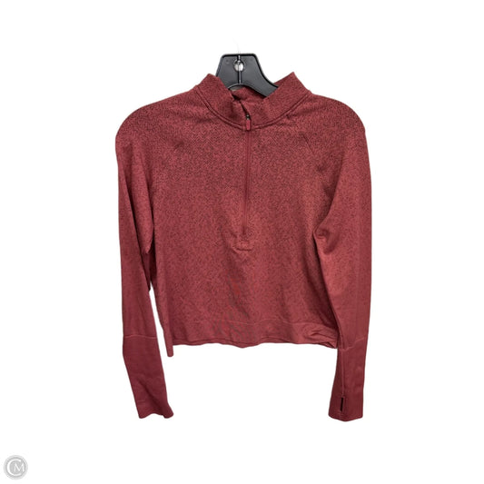 Athletic Top Long Sleeve Crewneck By Lululemon In Red, Size: 10