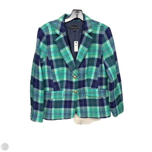 Blazer By Talbots In Blue & Green, Size: 12