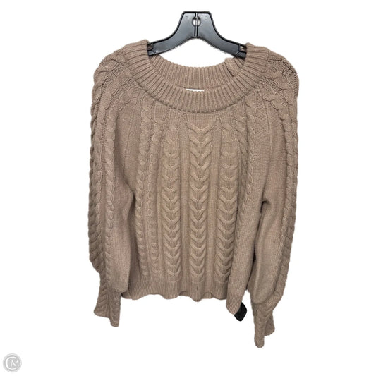 Sweater By Evereve In Tan, Size: M