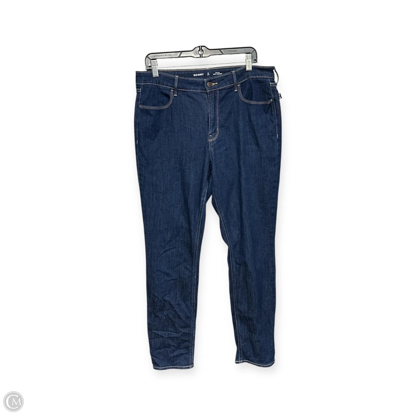 Jeans Straight By Old Navy In Blue Denim, Size: 12l