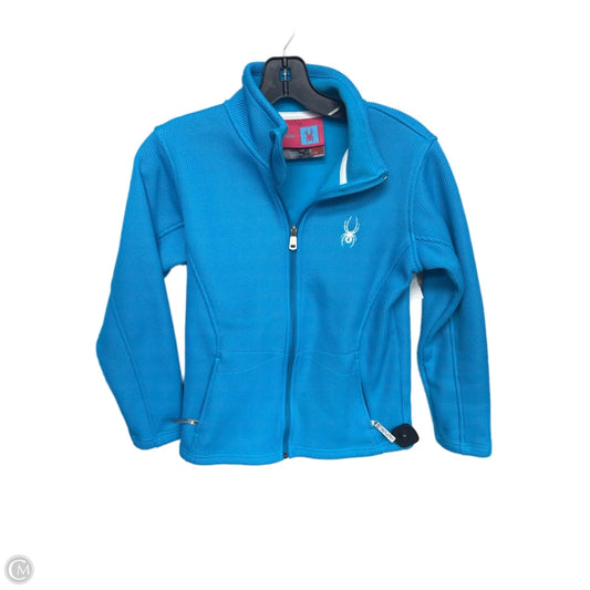 Athletic Jacket By Spyder In Blue, Size: L