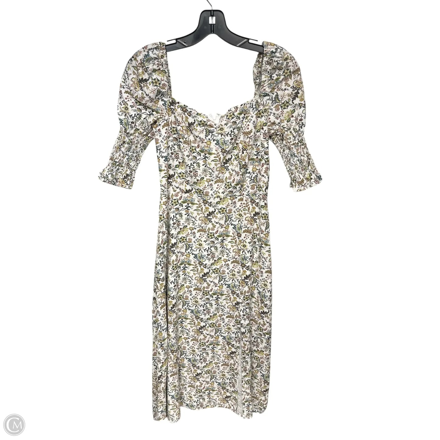 Dress Casual Midi By Francesca's In Floral Print, Size: S