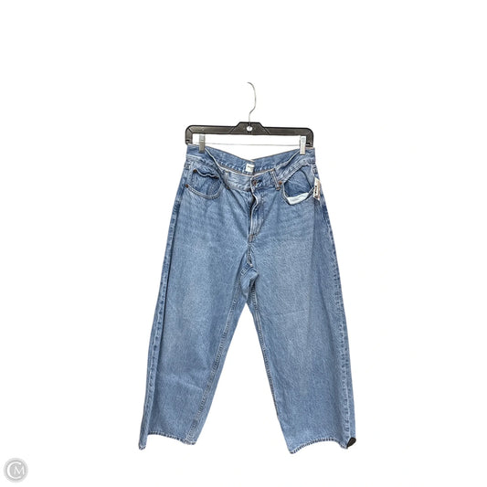 Jeans Wide Leg By Abercrombie And Fitch In Blue Denim, Size: 6p