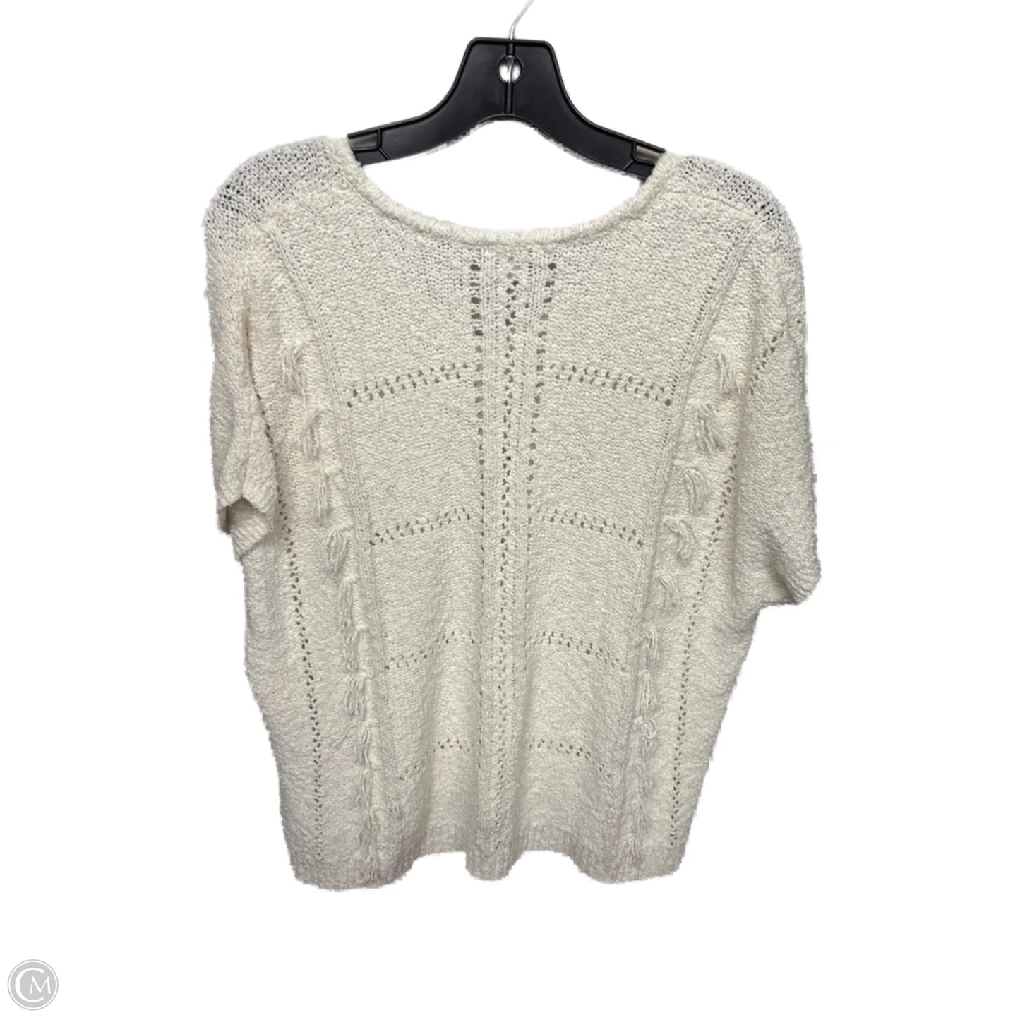 Top Short Sleeve By J. Jill In Cream, Size: M