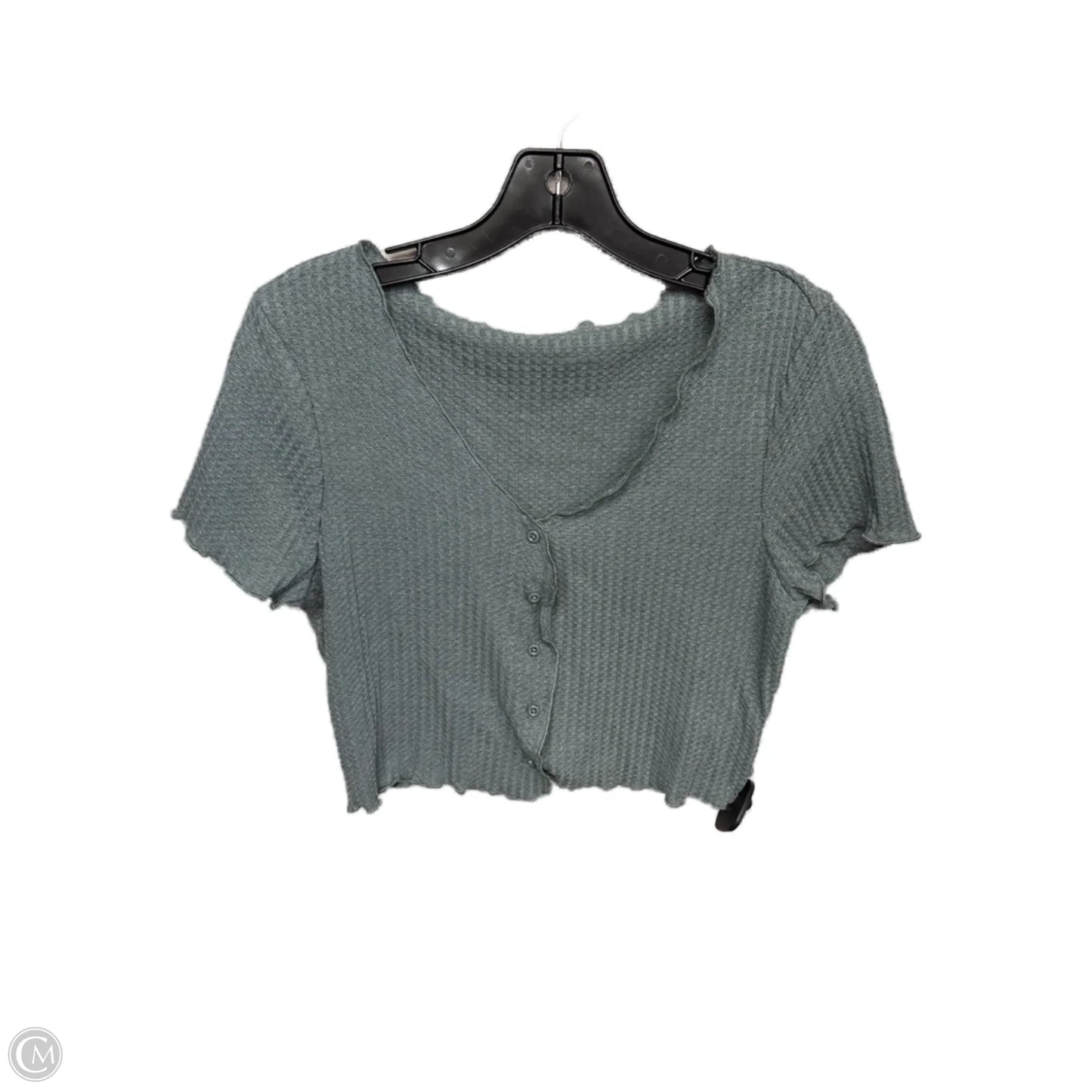 Top Short Sleeve By Shein In Green, Size: 0x