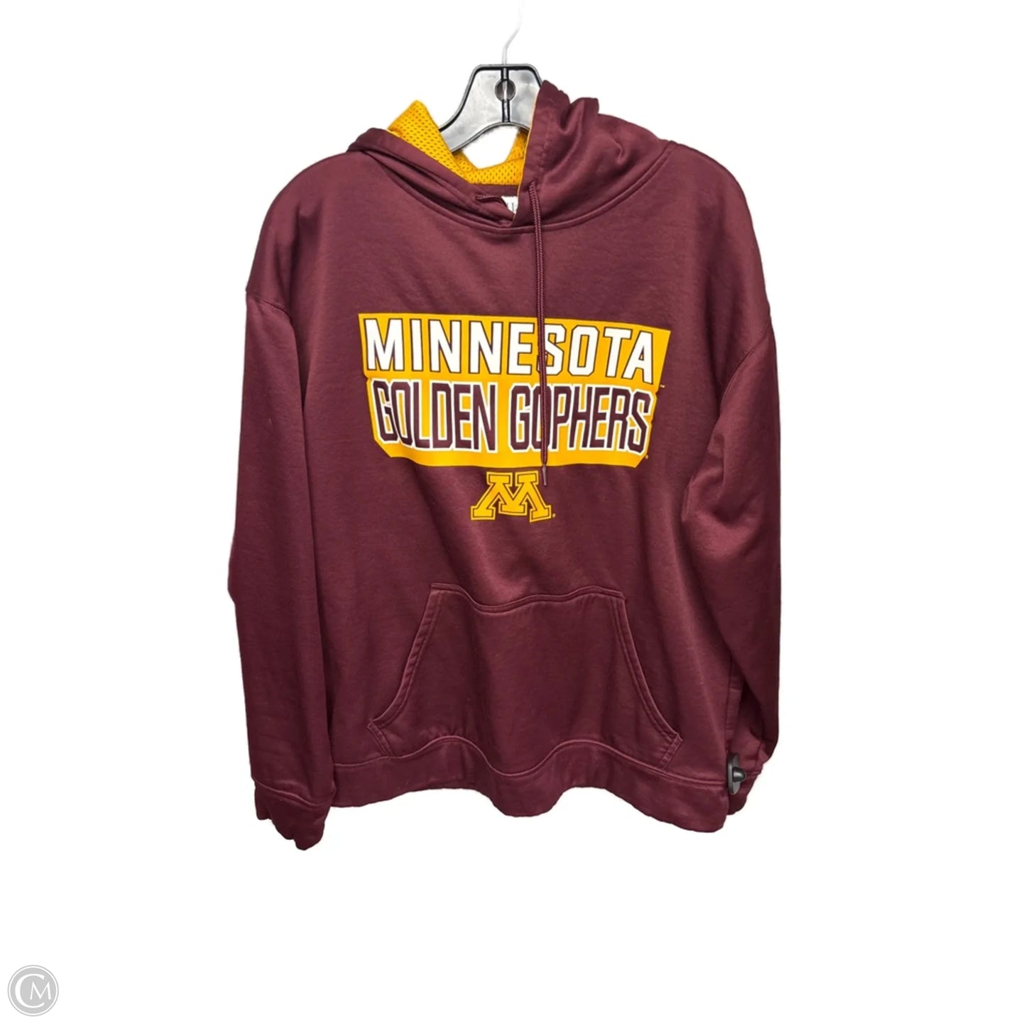 Athletic Sweatshirt Hoodie By Hanes In Maroon, Size: L