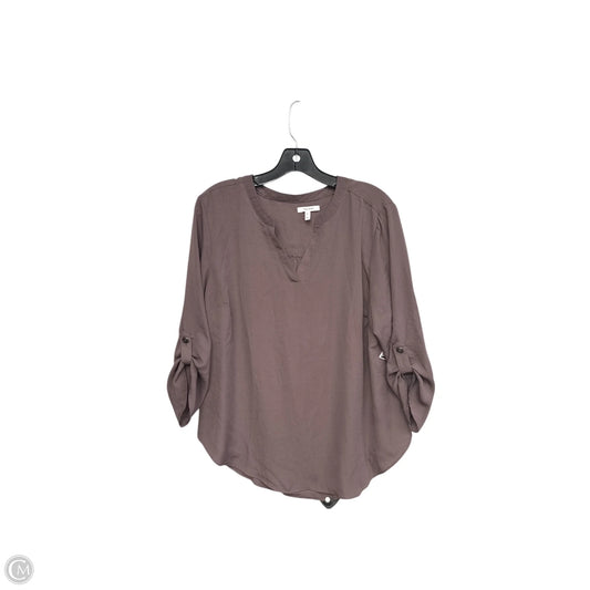 Top 3/4 Sleeve By Maurices In Brown, Size: 0x