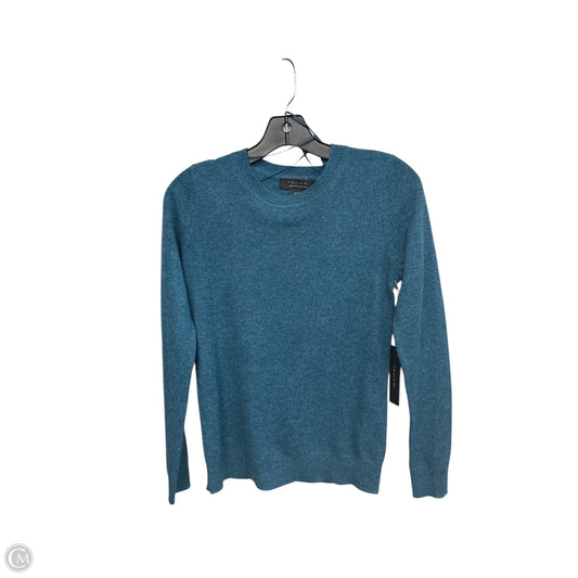 Sweater Cashmere By Tahari By Arthur Levine In Teal, Size: Xs