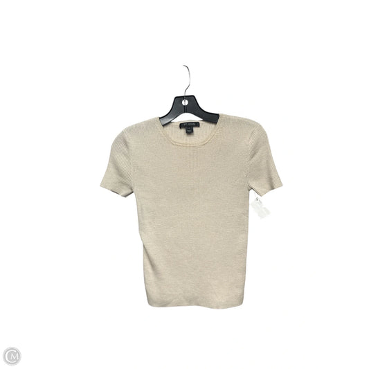 Top Short Sleeve Luxury Designer By St John Collection In Tan, Size: Sp