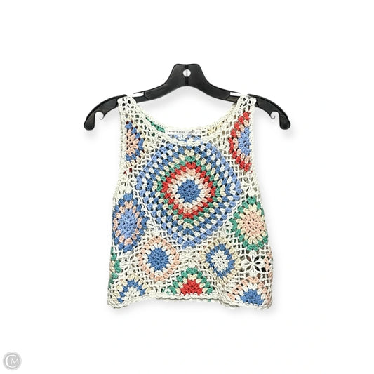 Top Sleeveless By Altard State In Blue & Cream, Size: L