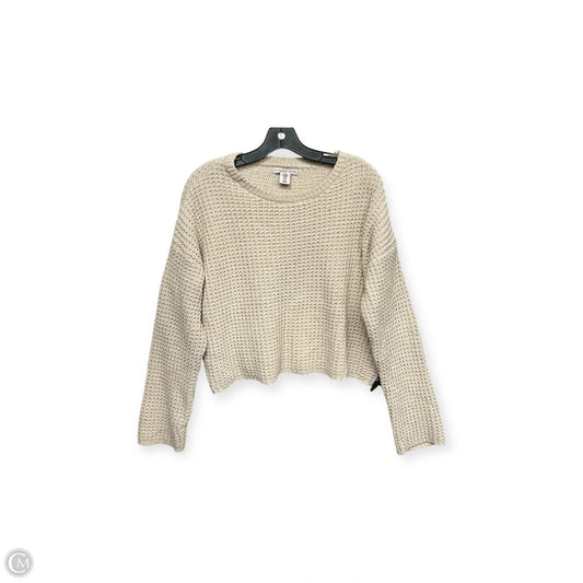 Sweater By Clothes Mentor In Cream, Size: M