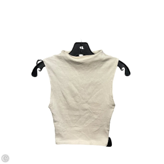Top Sleeveless Basic By Zara In Tan, Size: S