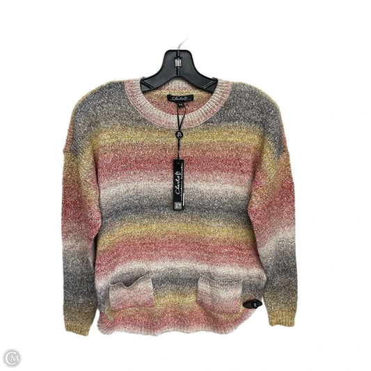 Sweater By Charlie B In Red & Yellow, Size: S