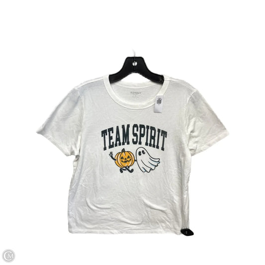 Top Short Sleeve Basic By Old Navy In White, Size: M