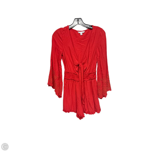 Romper By American Eagle In Orange, Size: Xs