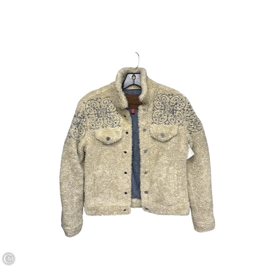 Jacket Faux Fur & Sherpa By Lucky Brand In Cream, Size: Xs