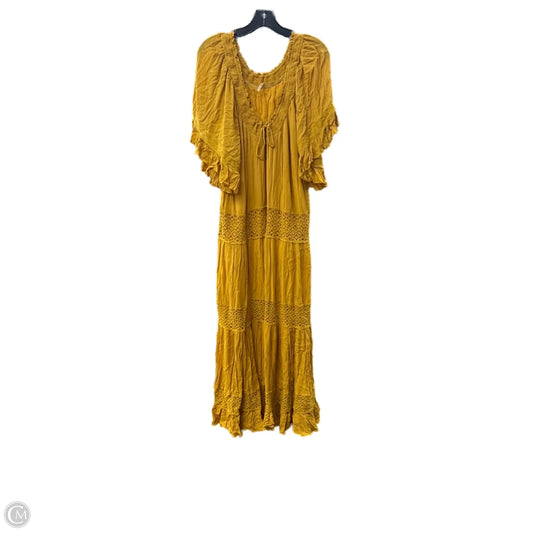 Dress Casual Maxi By Free People In Yellow, Size: M