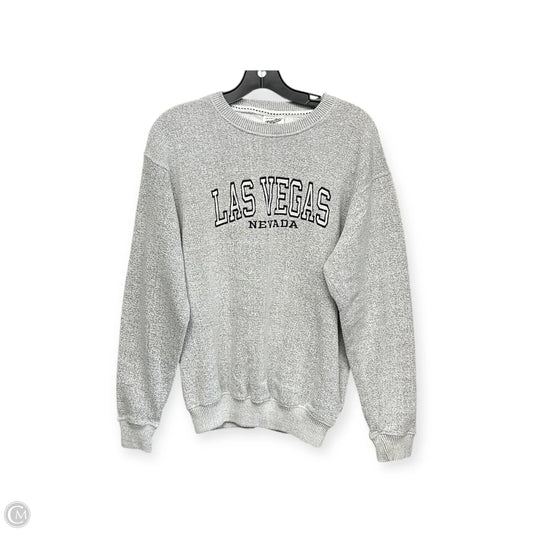 Sweatshirt Crewneck By Clothes Mentor In Grey, Size: M