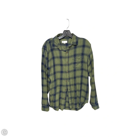 Top Long Sleeve By Gap In Green, Size: M