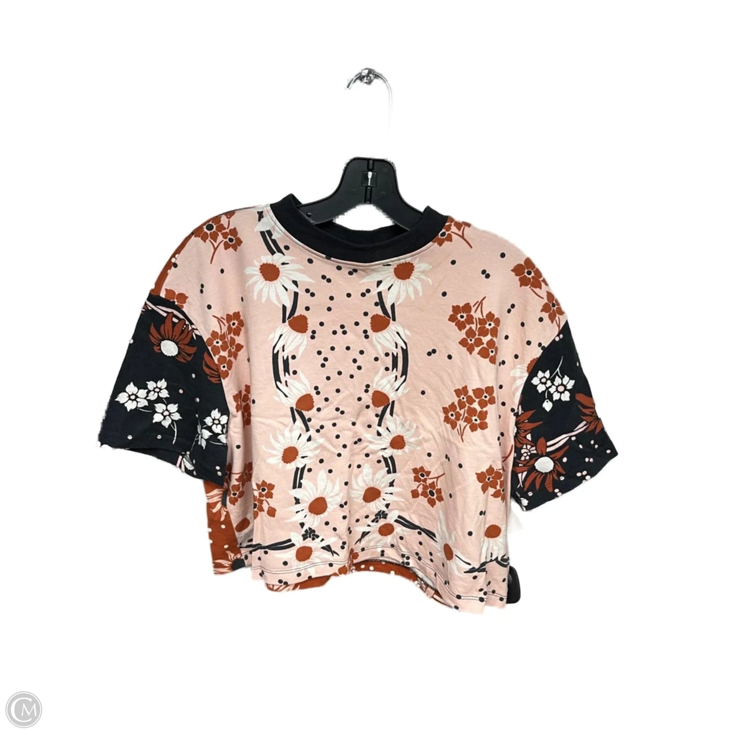 Athletic Top Short Sleeve By Nike Apparel In Coral, Size: L