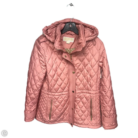 Jacket Puffer & Quilted By Michael By Michael Kors In Coral, Size: M