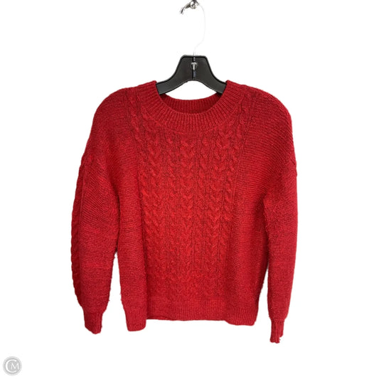 Sweater By Loft In Red, Size: Xs