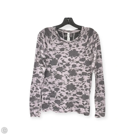 Athletic Top Long Sleeve Crewneck By Athleta In Purple, Size: M