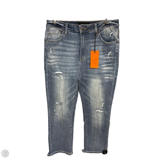 Jeans Straight By Risen In Blue Denim, Size: 12
