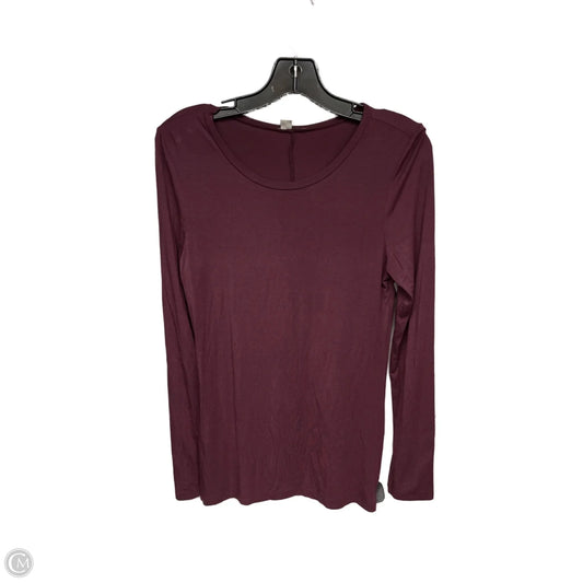 Top Long Sleeve Basic By Halogen In Purple, Size: L