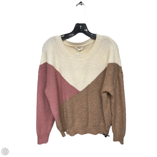 Sweater By Ee Some In Pink & Tan, Size: M