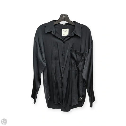 Top Long Sleeve By Abercrombie And Fitch In Black, Size: S