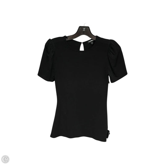 Top Short Sleeve By Express In Black, Size: Xs