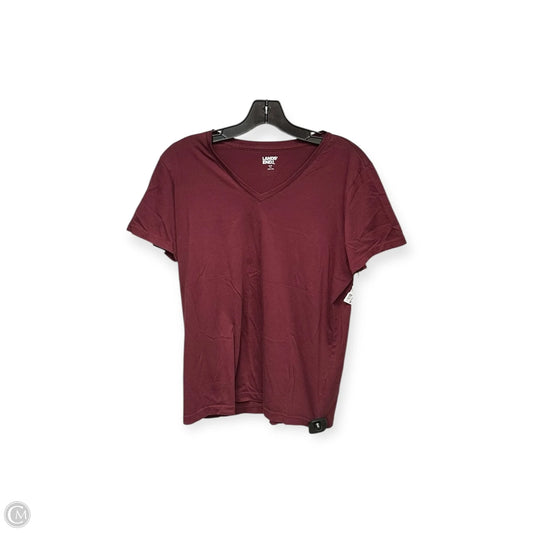 Top Short Sleeve Basic By Lands End In Red, Size: S