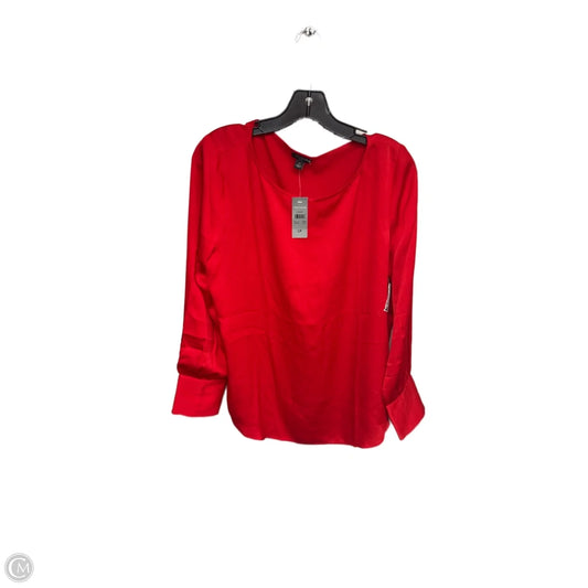 Top Long Sleeve By Ann Taylor In Red, Size: Lp
