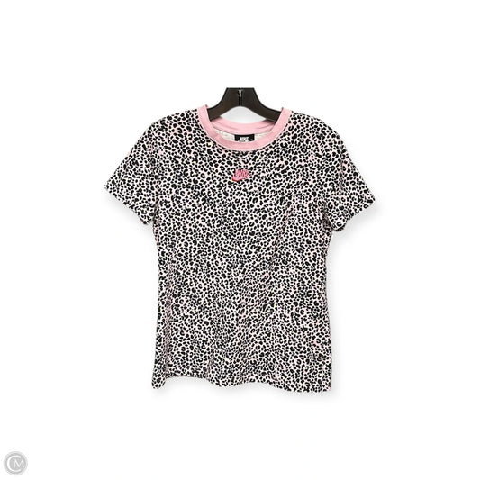 Top Short Sleeve By Nike Apparel In Animal Print, Size: S