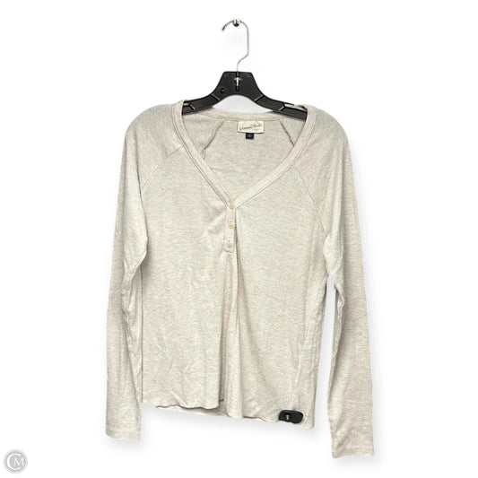 Top Long Sleeve By Universal Thread In Cream, Size: L