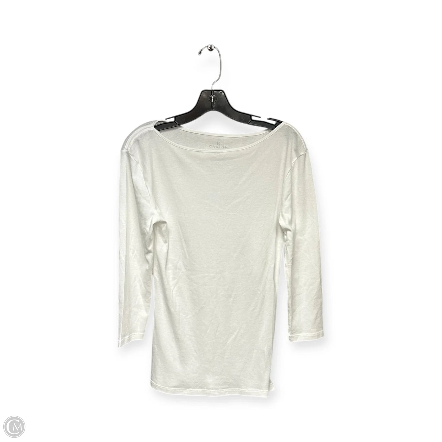 Top 3/4 Sleeve Basic By Caslon In Ivory, Size: M