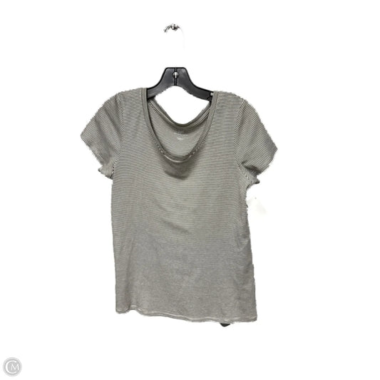 Top Short Sleeve Basic By J. Jill In Green & White, Size: S