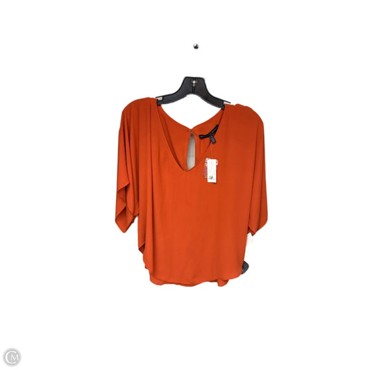 Top Short Sleeve By White House Black Market In Orange, Size: S
