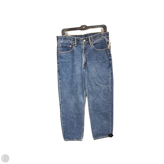 Jeans Straight By Levis In Blue Denim, Size: 16