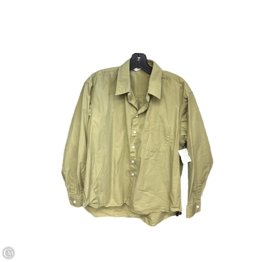 Top Long Sleeve By Zara In Green, Size: L