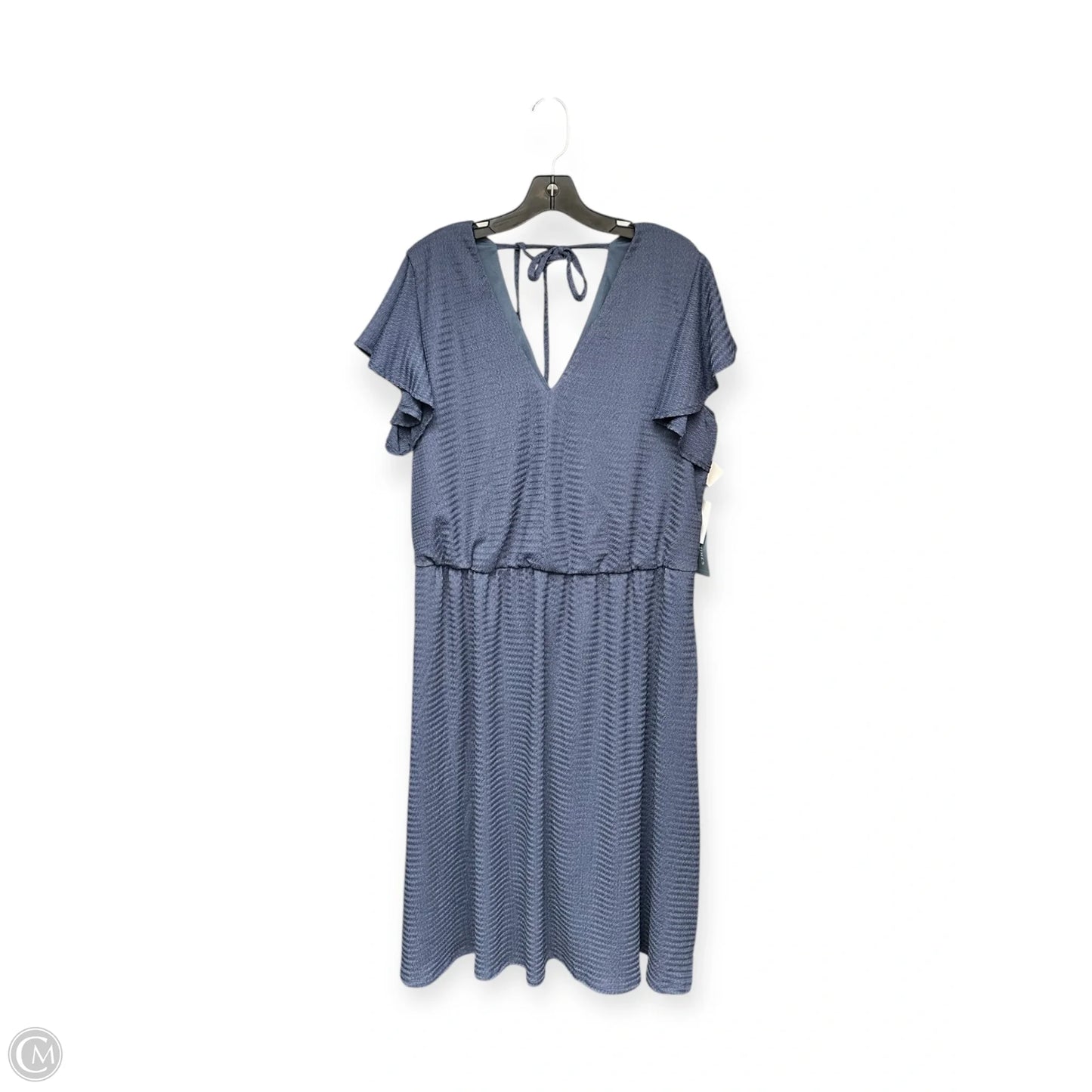 Dress Casual Short By London Times In Blue, Size: 1x