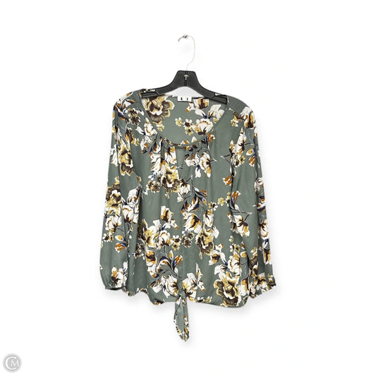 Top Long Sleeve By Clothes Mentor In Floral Print, Size: Xl