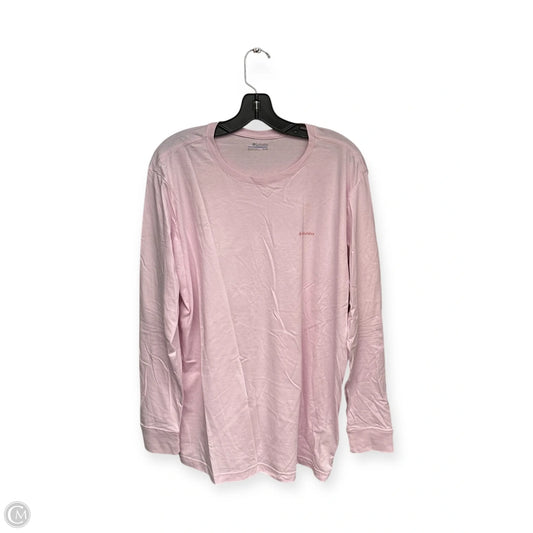 Athletic Top Long Sleeve Crewneck By Columbia In Pink, Size: Xl