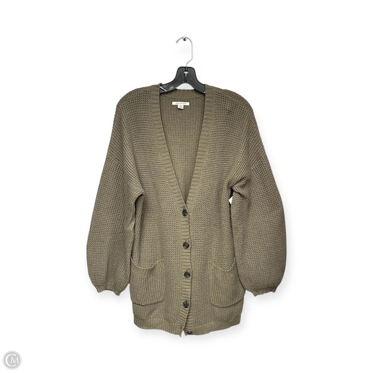 Cardigan By American Eagle In Green, Size: Xs