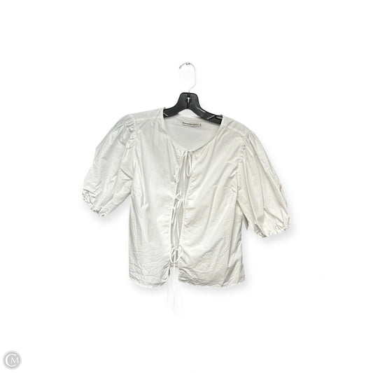 Top Short Sleeve By Abercrombie And Fitch In White, Size: S