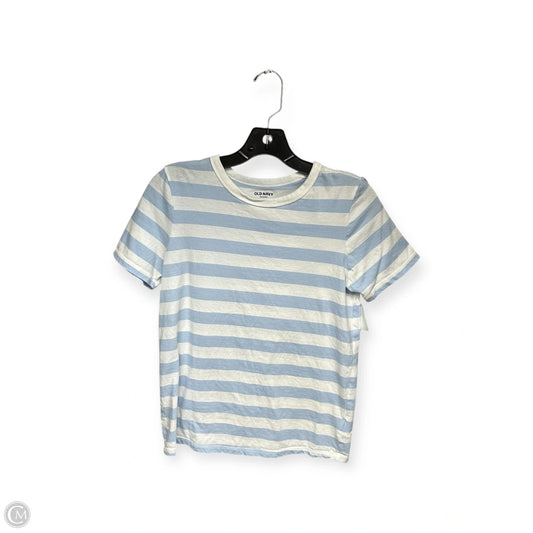 Top Short Sleeve Basic By Old Navy In Blue & White, Size: Xs